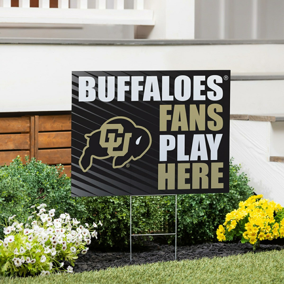University of Colorado Coroplast Yard Sign "Fans Play Here", Collegiate, Home