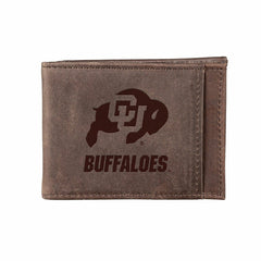 Slim Card Holder with RFID Blocking, University of Colorado, Brown, Collegiate, Home