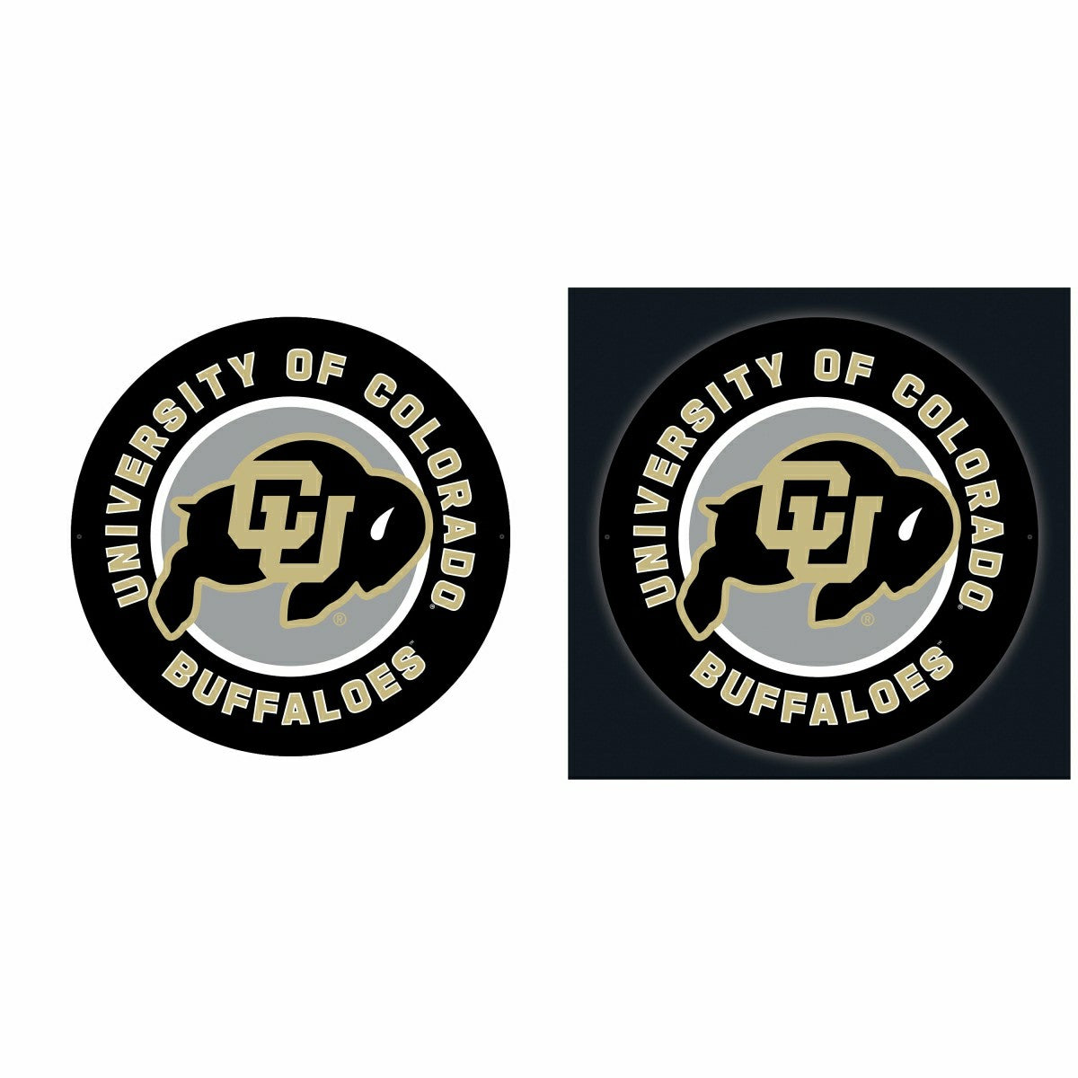 LED Wall Decor, Round, University of Colorado, Collegiate, Home