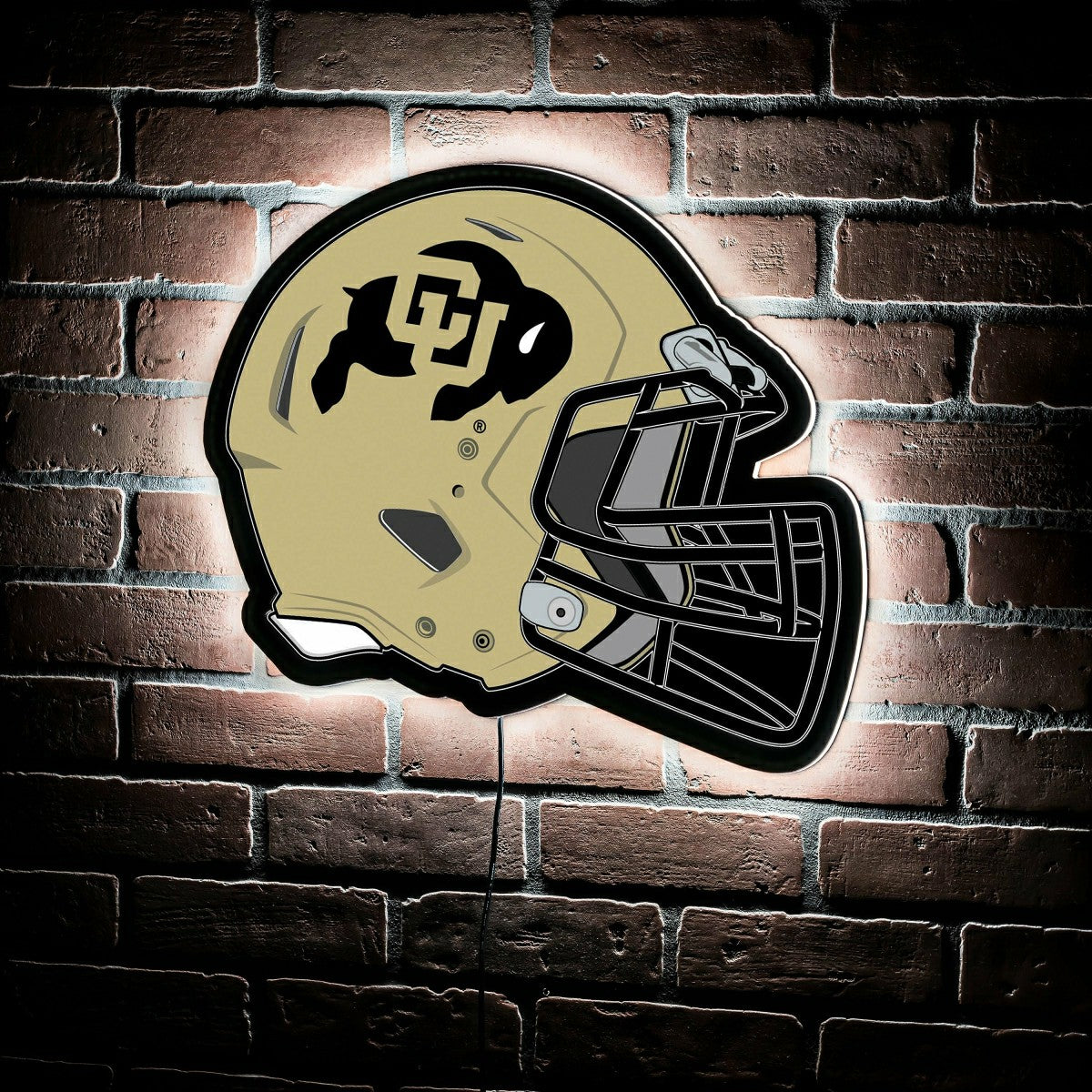 LED Wall Decor, Helmet, University of Colorado, Collegiate, Home