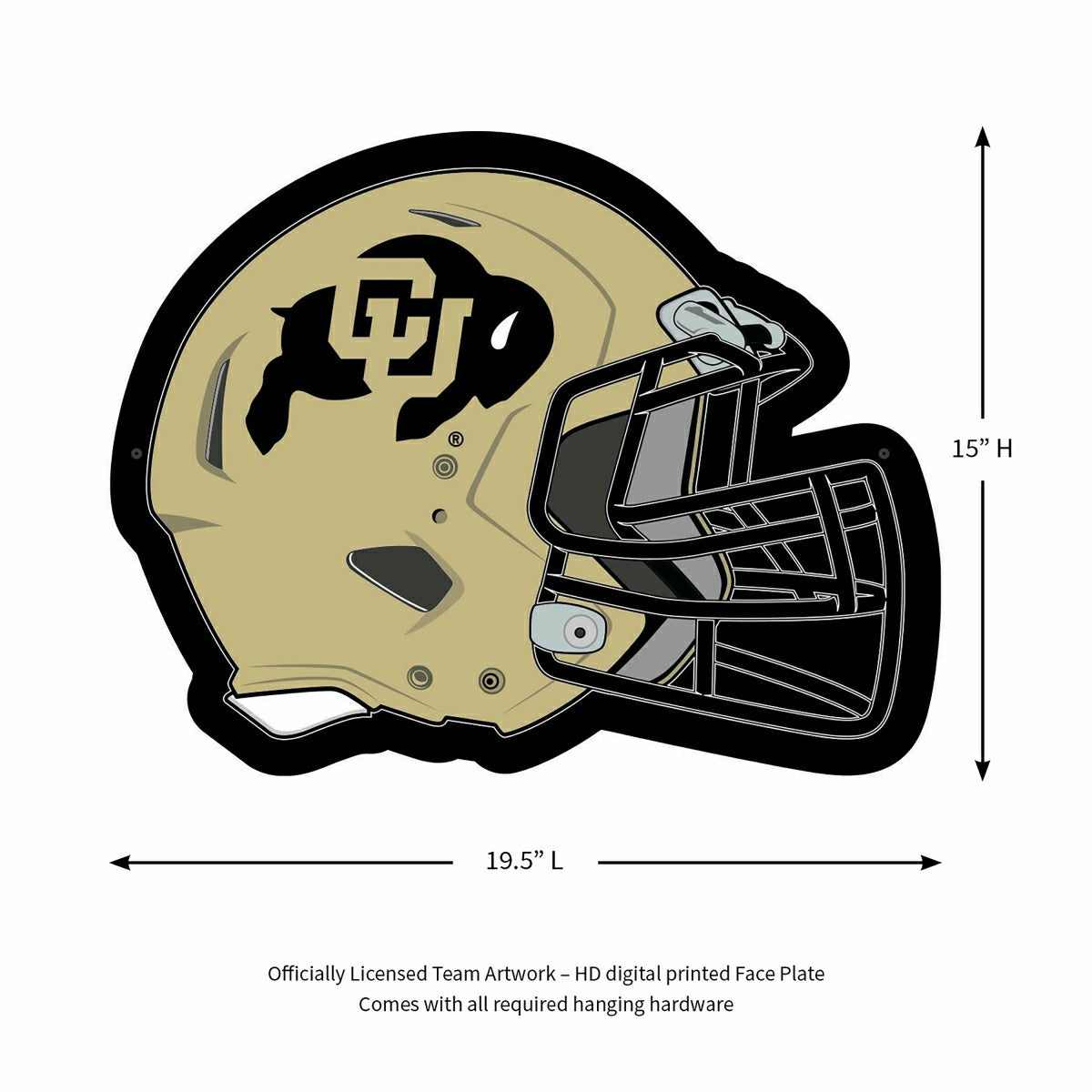 LED Wall Decor, Helmet, University of Colorado, Collegiate, Home