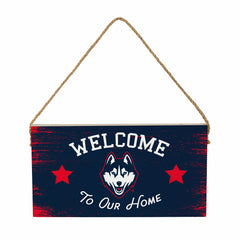 University of Connecticut Wood Wall Sign, 6x11, Collegiate, Home