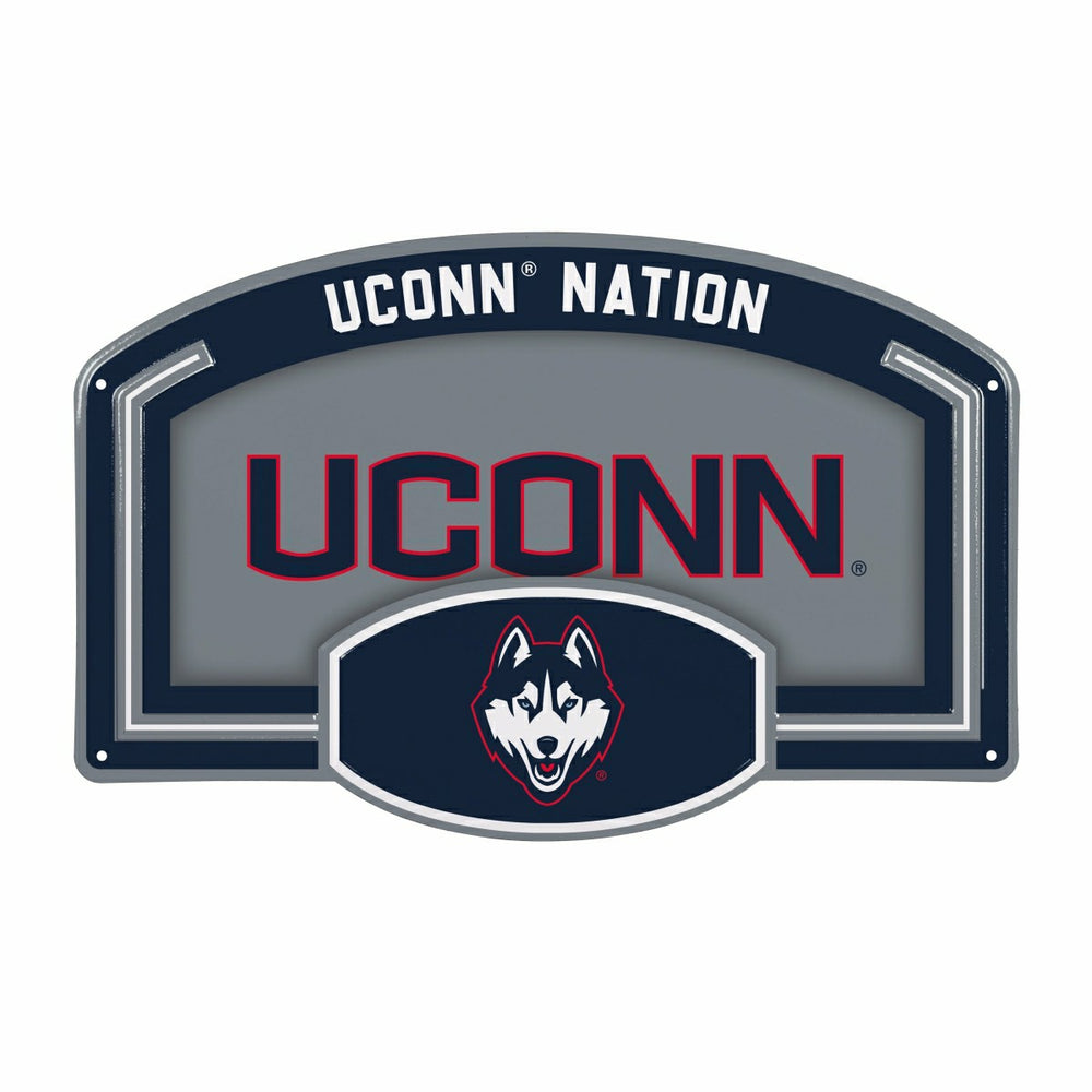 University of Connecticut USA Embossed Steel Wall Sign, 11" x 17", Collegiate, Home