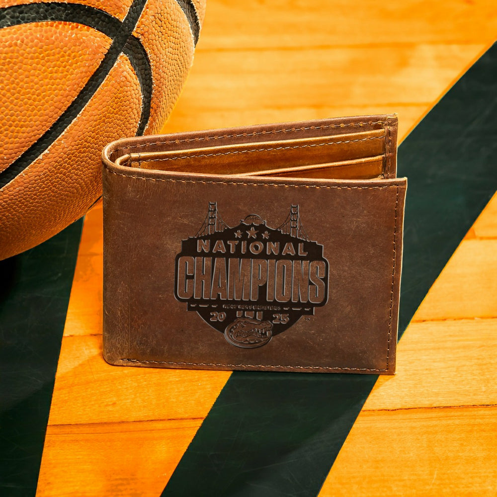 University of Florida, Mens NCAA Basketball Champions Wallet, Bi-fold,, Collegiate, Home