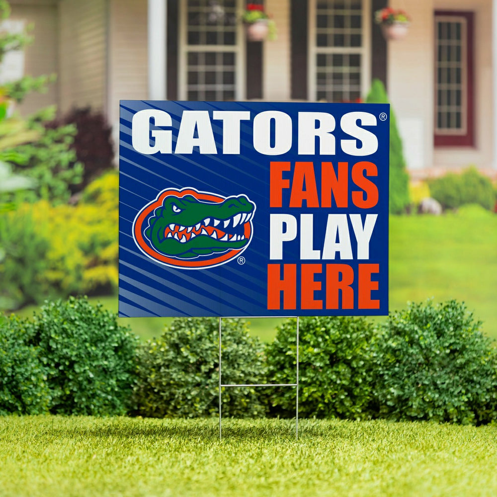 University of Florida Coroplast Yard Sign "Fans Play Here", Collegiate, Home