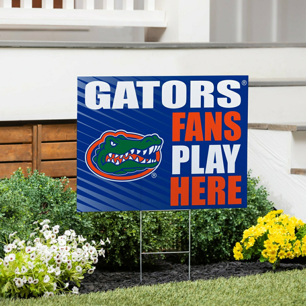 University of Florida Coroplast Yard Sign "Fans Play Here", Collegiate, Home