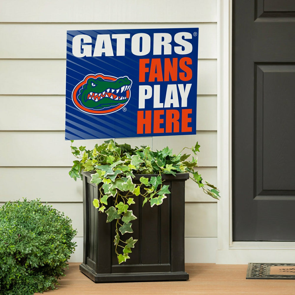 University of Florida Coroplast Yard Sign "Fans Play Here", Collegiate, Home