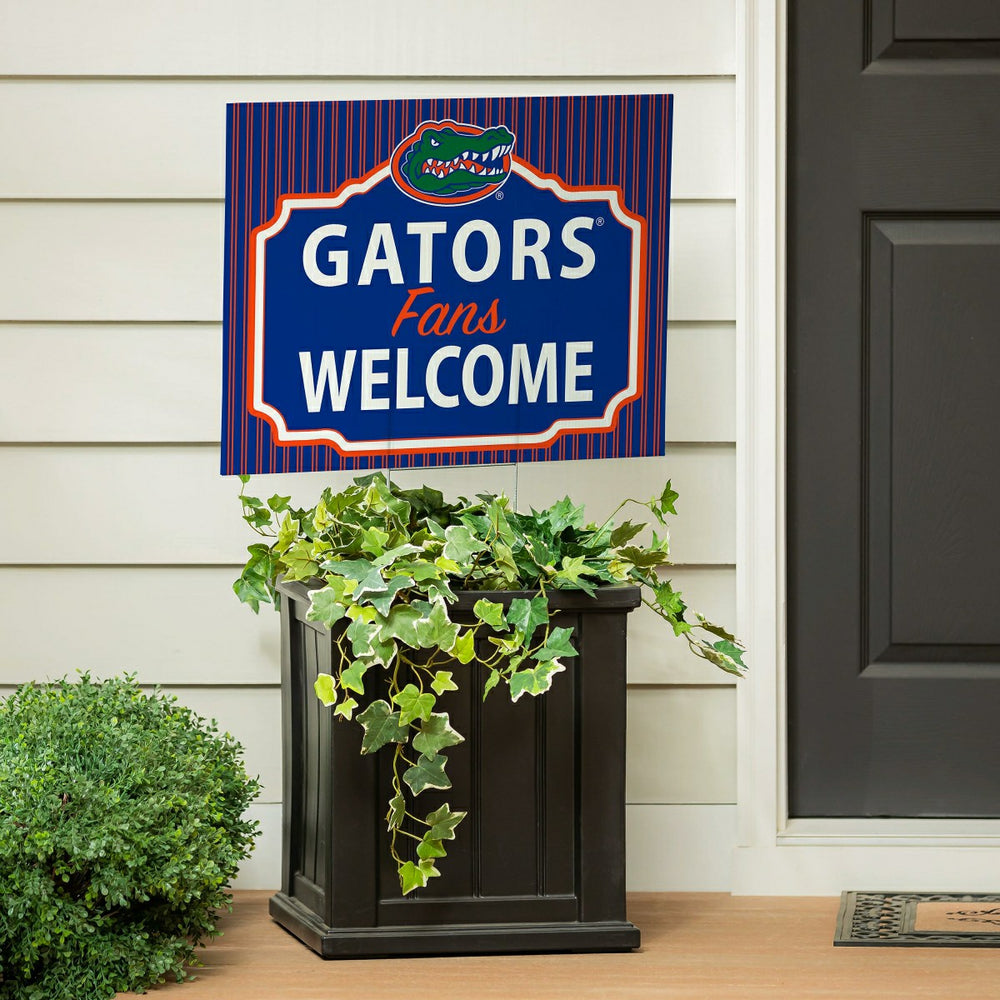 University of Florida Coroplast Yard Sign, "Fans Welcome", Collegiate, Home