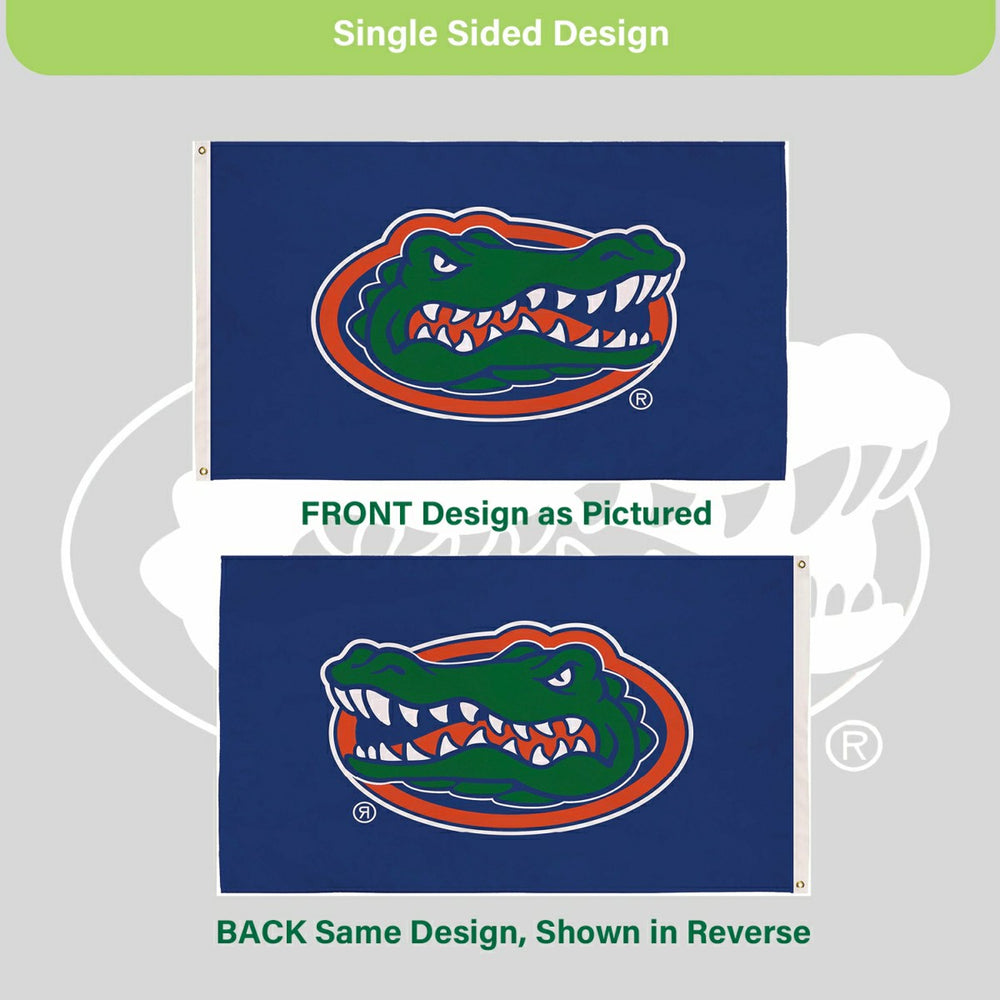 University of Florida Single Sided Flag w/ 2 Grommets, 3'x5', Collegiate, Home