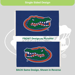 University of Florida Single Sided Flag w/ 2 Grommets, 3'x5', Collegiate, Home