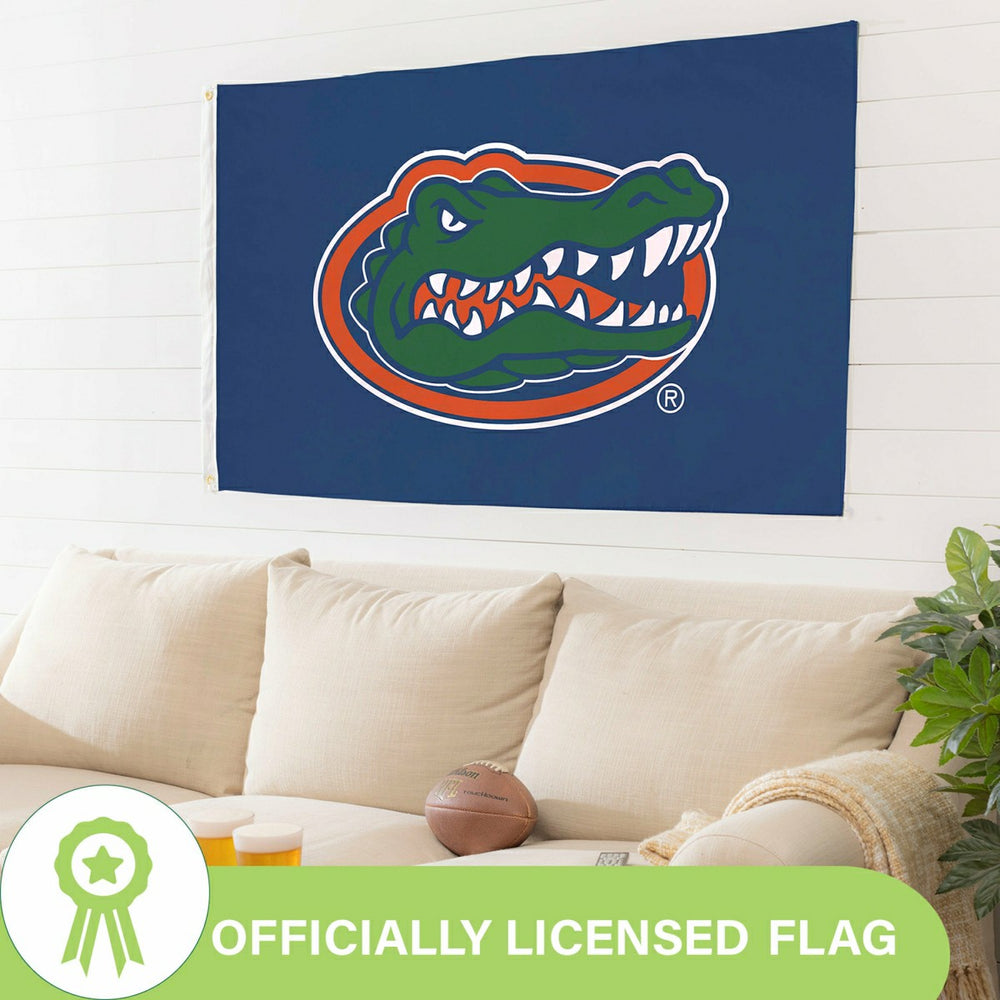 University of Florida Single Sided Flag w/ 2 Grommets, 3'x5', Collegiate, Home