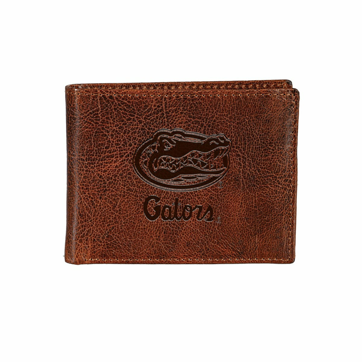University of Florida, Embossed 100% Genuine Tumbled Leather Passcase , Collegiate, Home