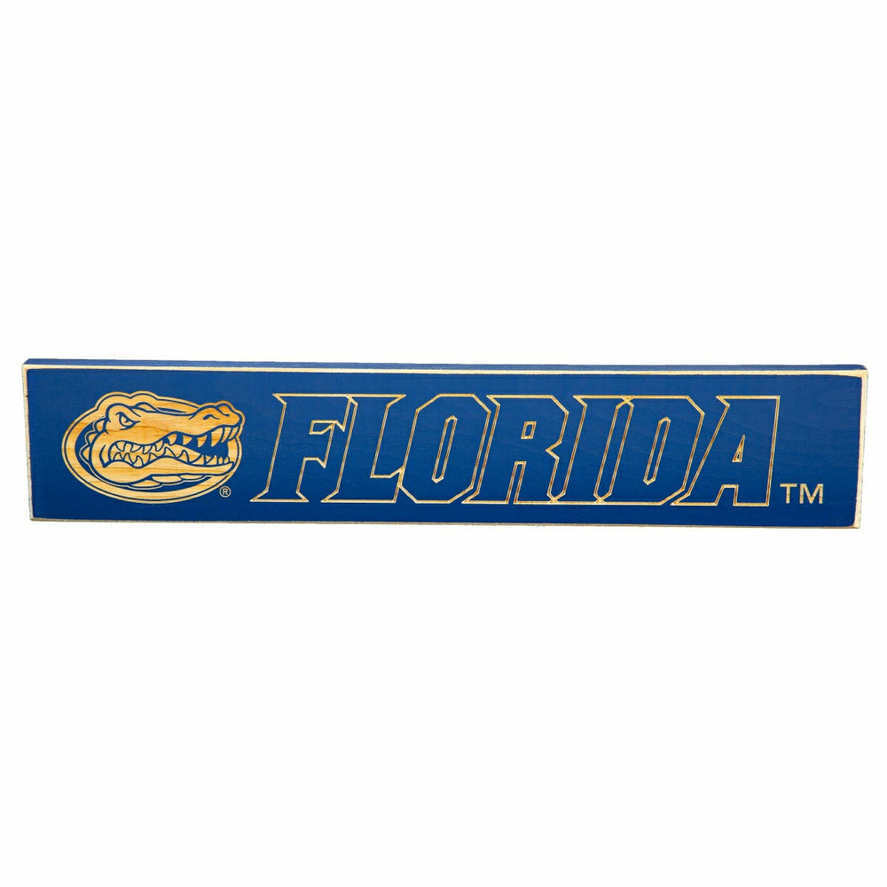 University of Florida Engraved Wood Sign, 3.5" x 18", Collegiate, Home