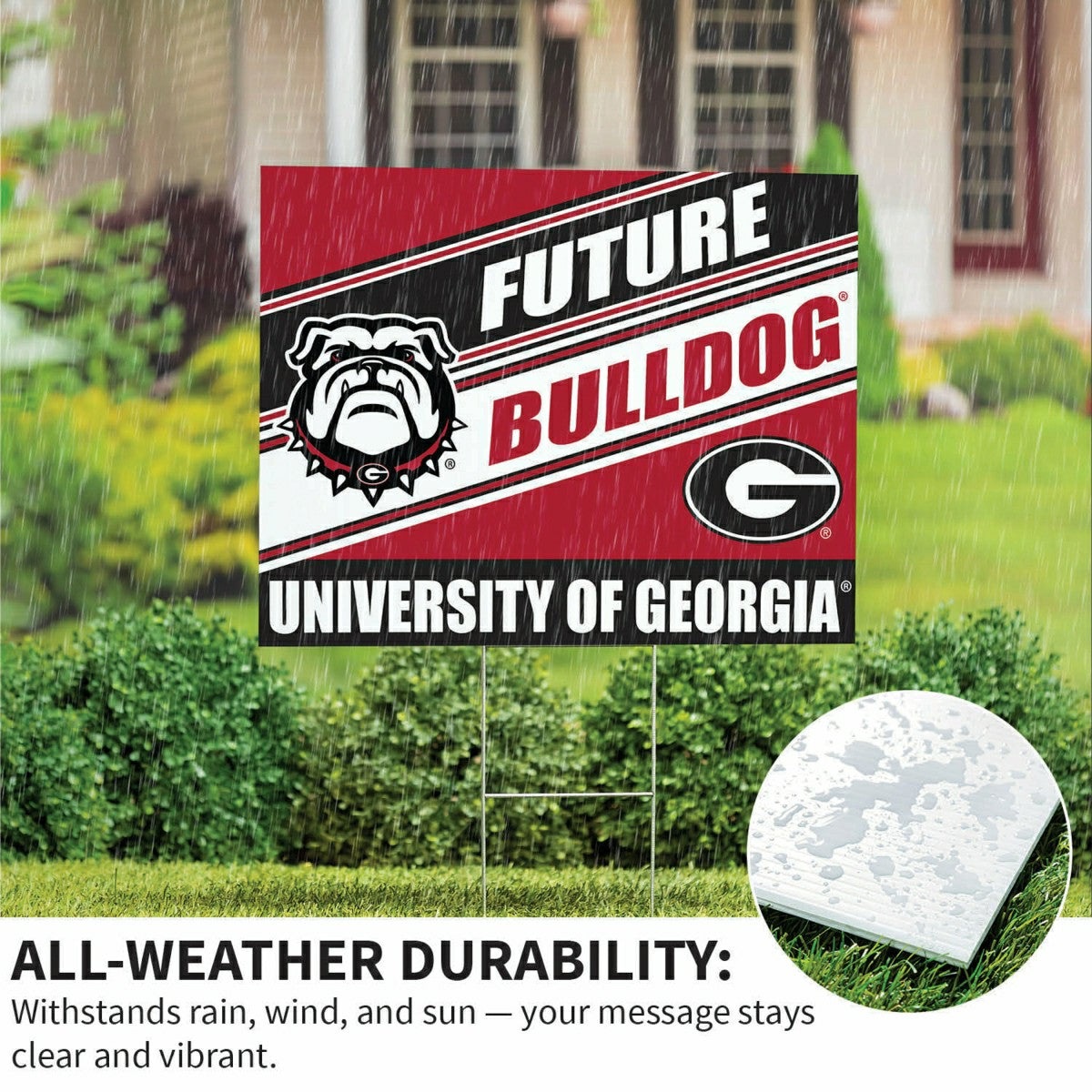 University of Georgia Coroplast Yard Sign, Future Student, Collegiate, Home