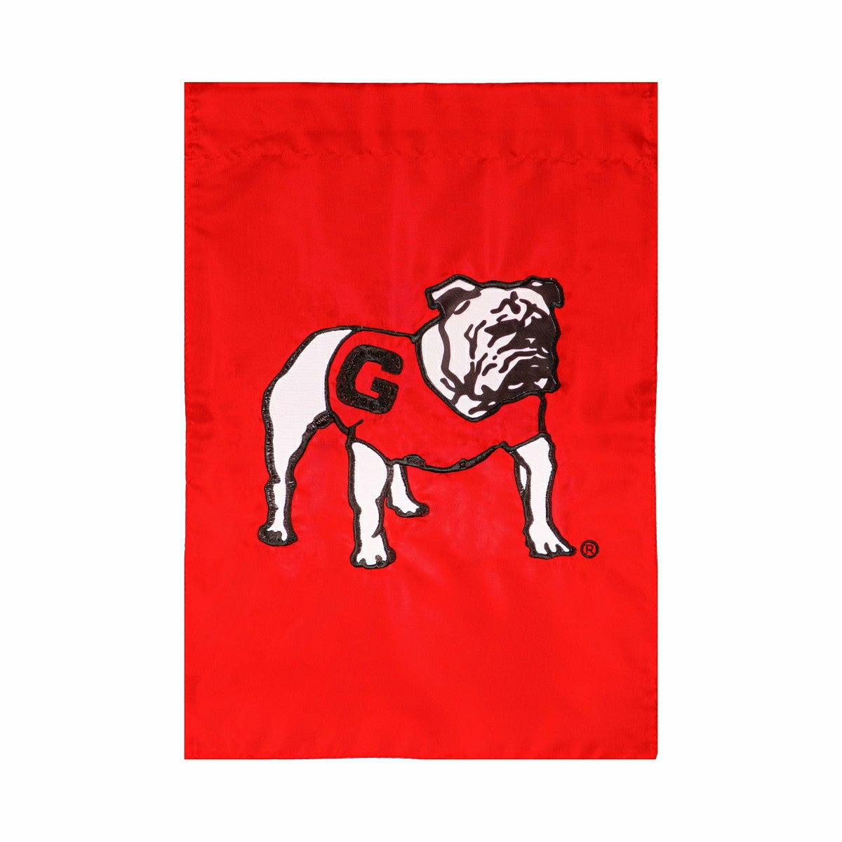 University of Georgia Alternate Bulldog Logo Applique Garden Flag, Collegiate, Home
