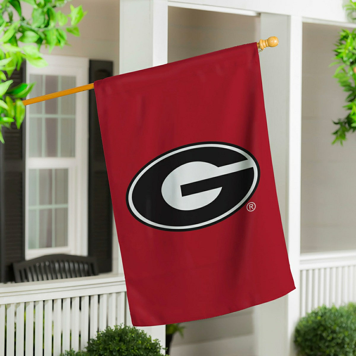 University of Georgia Applique House Flag, Collegiate, Home