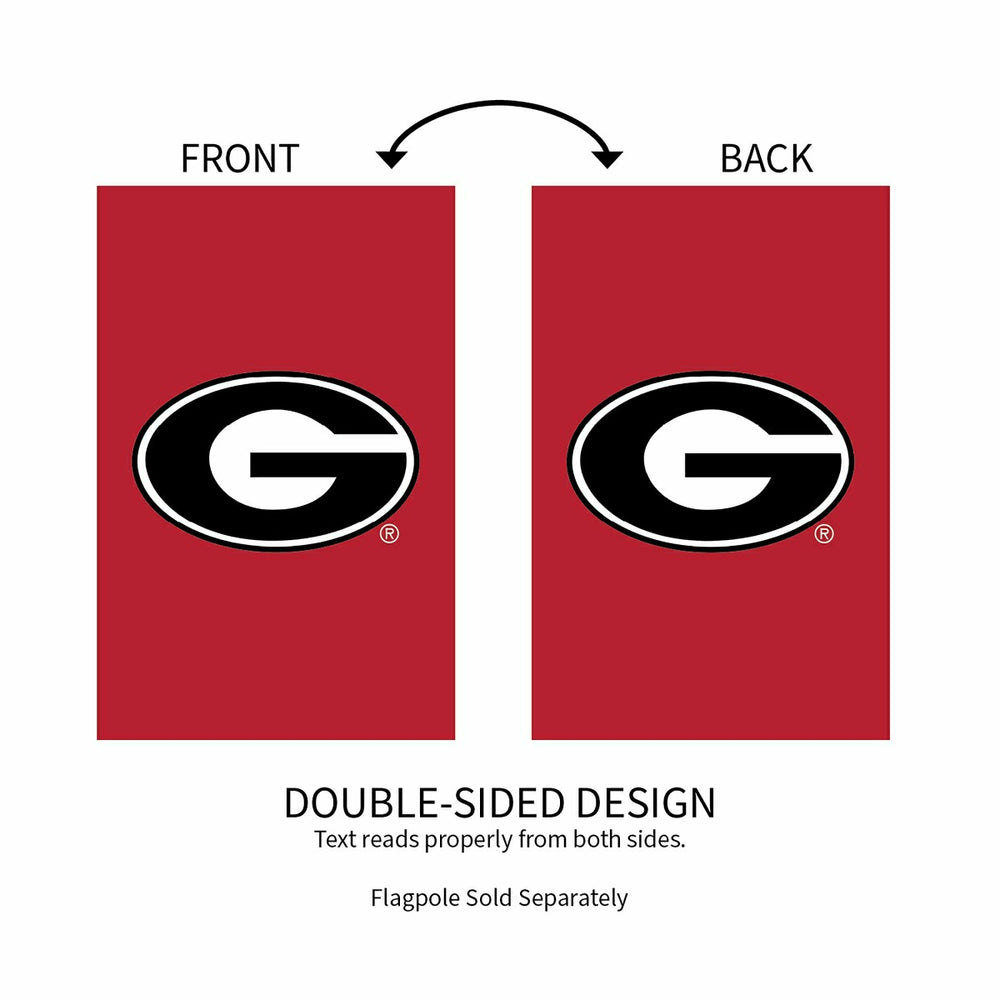University of Georgia Applique House Flag, Collegiate, Home
