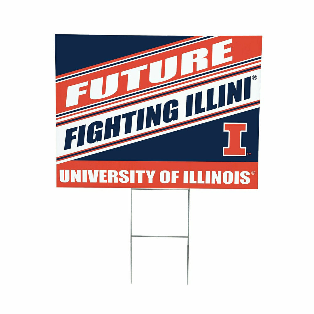 University of Illinois Coroplast Yard Sign, Future Student, Collegiate, Home