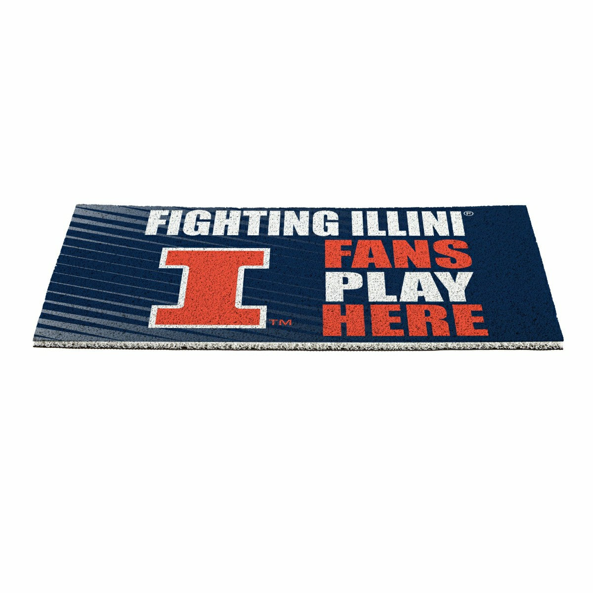 University of Illinois Fan Mat, 28"x16", Collegiate