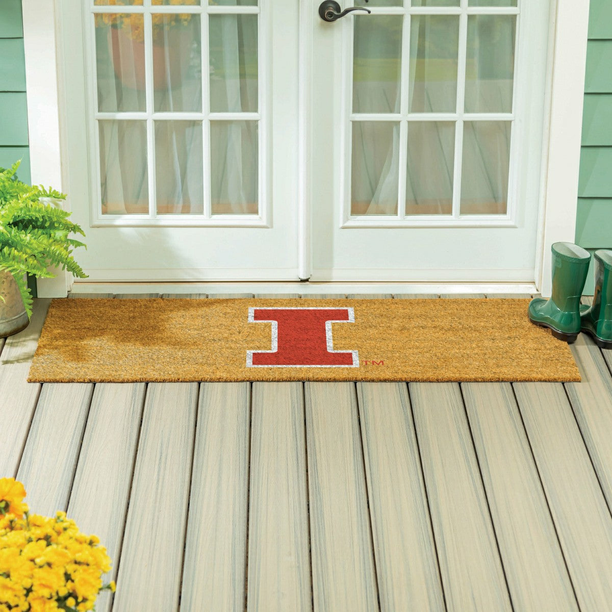 University of Illinois Extra Large Full Color Coir Mat, 60"x24", Collegiate
