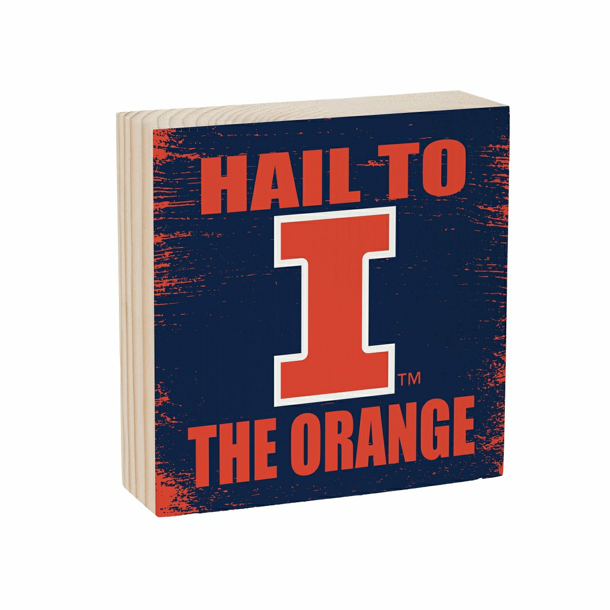 University of Illinois Plock, Down Home Fans, 6x6, Collegiate, Home