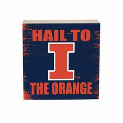 University of Illinois Plock, Down Home Fans, 6x6, Collegiate, Home
