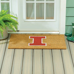 University of Illinois Large Full Color Coir Mat, 36"x24", Collegiate
