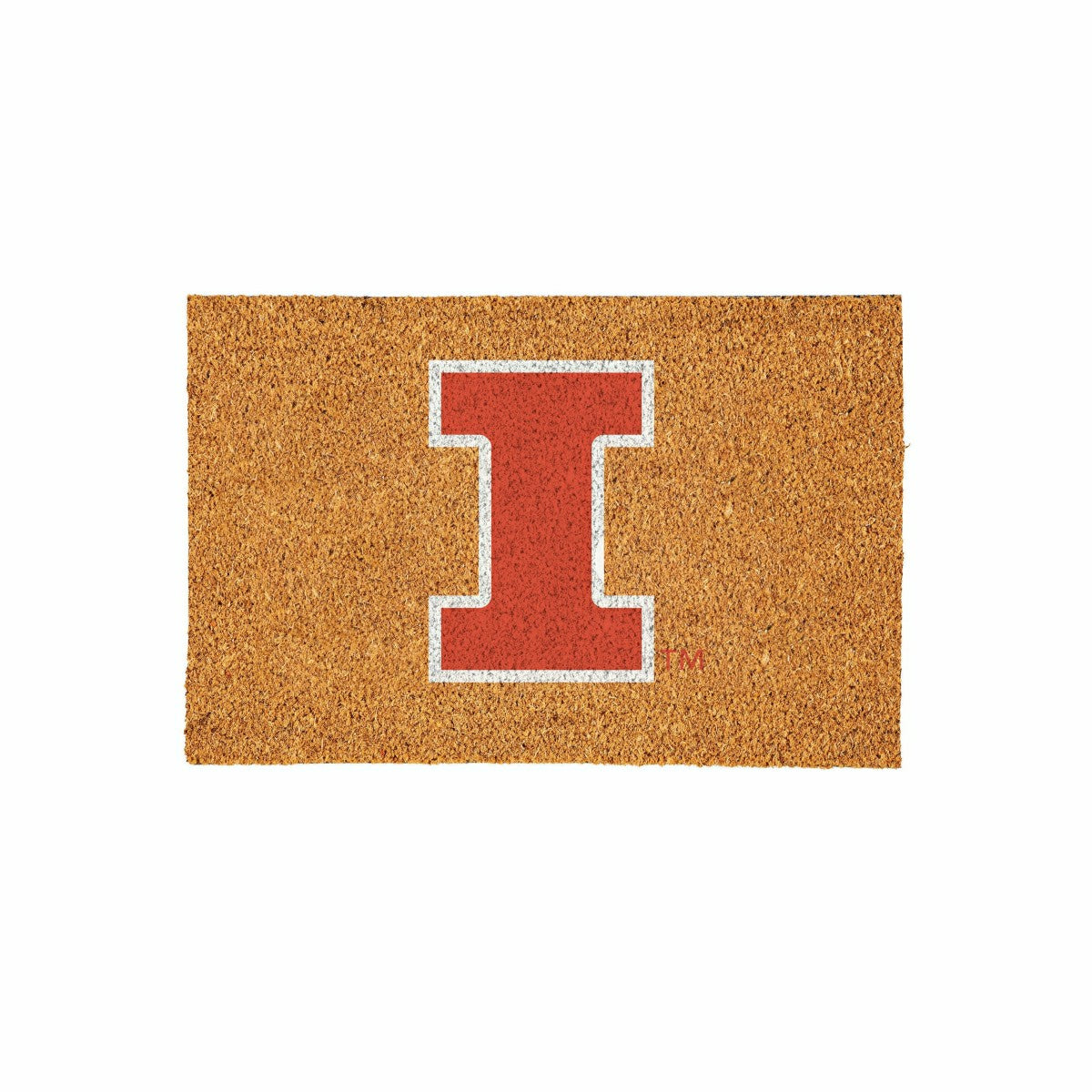 University of Illinois Large Full Color Coir Mat, 36"x24", Collegiate