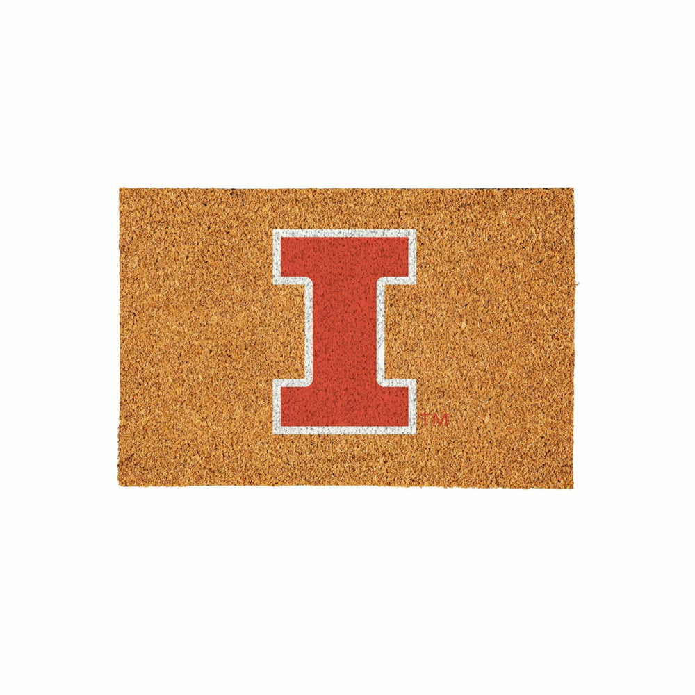 University of Illinois Large Full Color Coir Mat, 36"x24", Collegiate