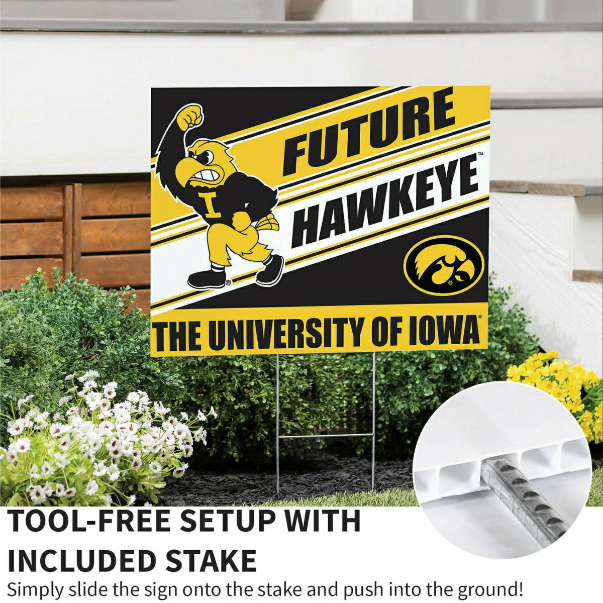 University of Iowa Coroplast Yard Sign, Future Student, Collegiate, Home