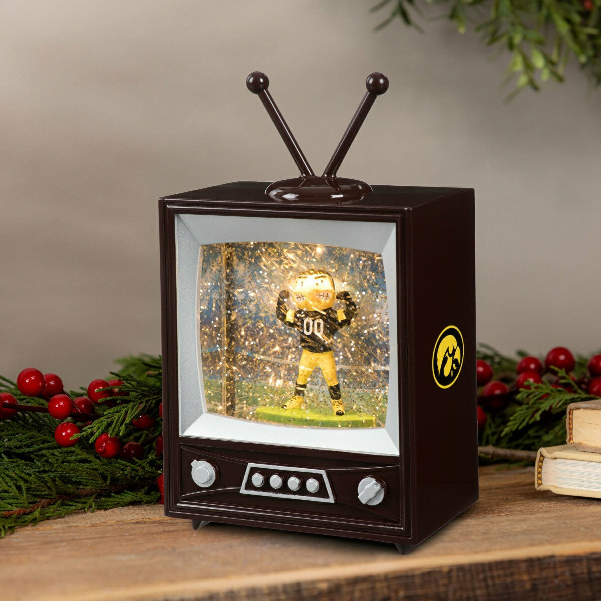 University of Iowa Vintage TV Water Lantern, Collegiate, Home