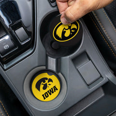 University of Iowa Car Coaster Set, 2pc, Collegiate, Home
