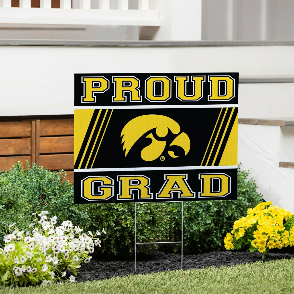 University of Iowa Coroplast Yard Sign Graduate, Collegiate, Home