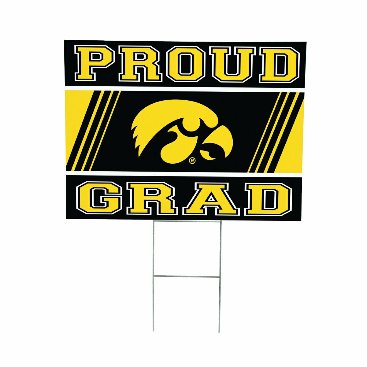 University of Iowa Coroplast Yard Sign Graduate, Collegiate, Home