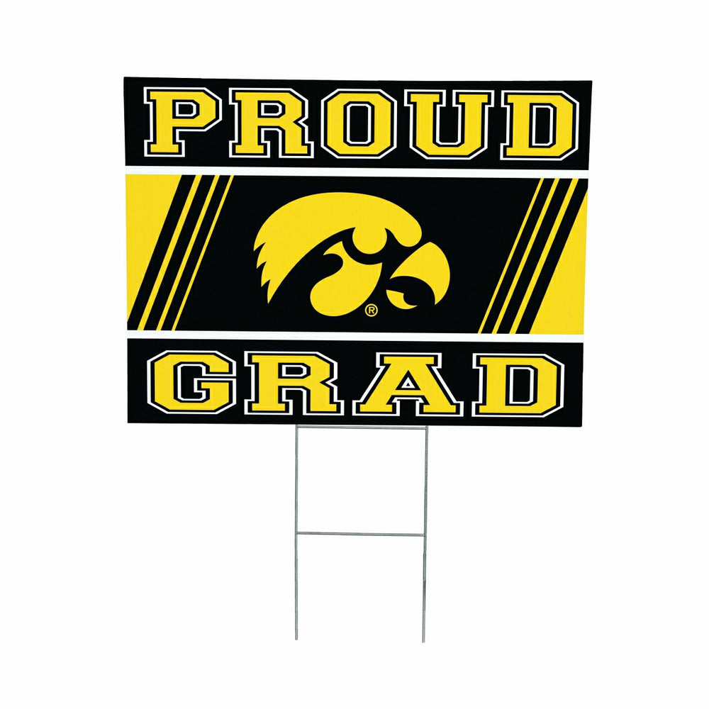 University of Iowa Coroplast Yard Sign Graduate, Collegiate, Home