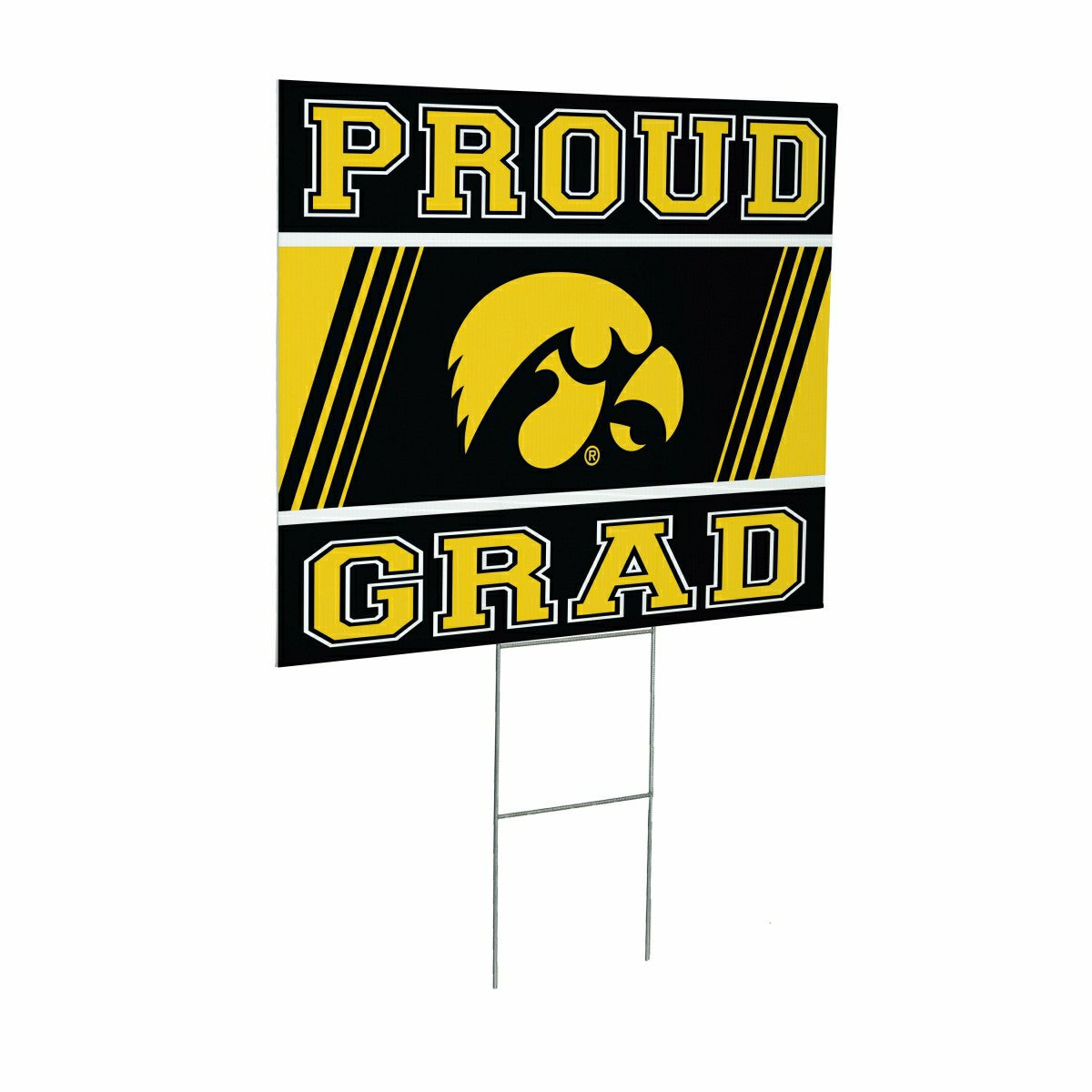 University of Iowa Coroplast Yard Sign Graduate, Collegiate, Home
