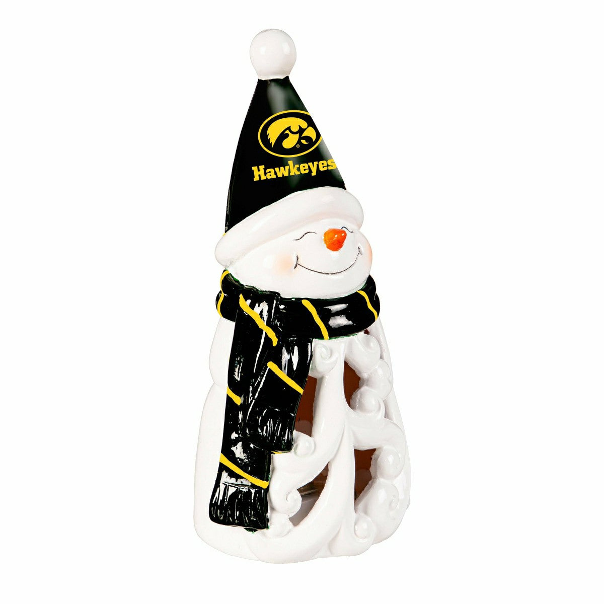 University of Iowa Snowman LED Statuary, 8", Collegiate, Home