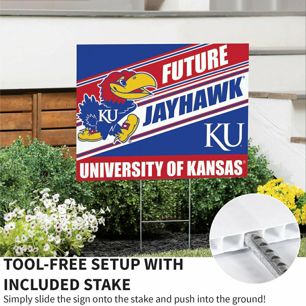 University of Kansas Coroplast Yard Sign, Future Student, Collegiate, Home