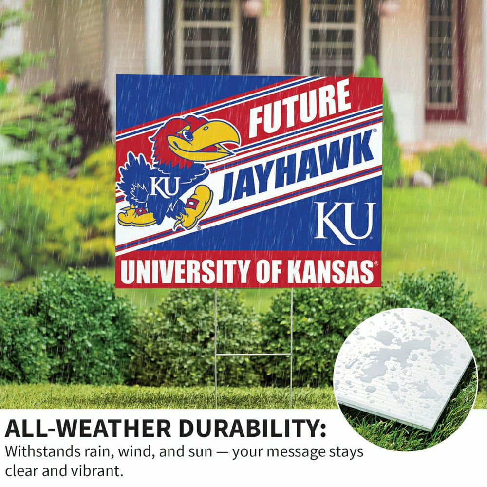 University of Kansas Coroplast Yard Sign, Future Student, Collegiate, Home