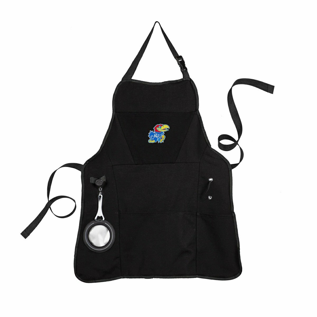 Grill Apron, Black, University of Kansas, Collegiate, Home