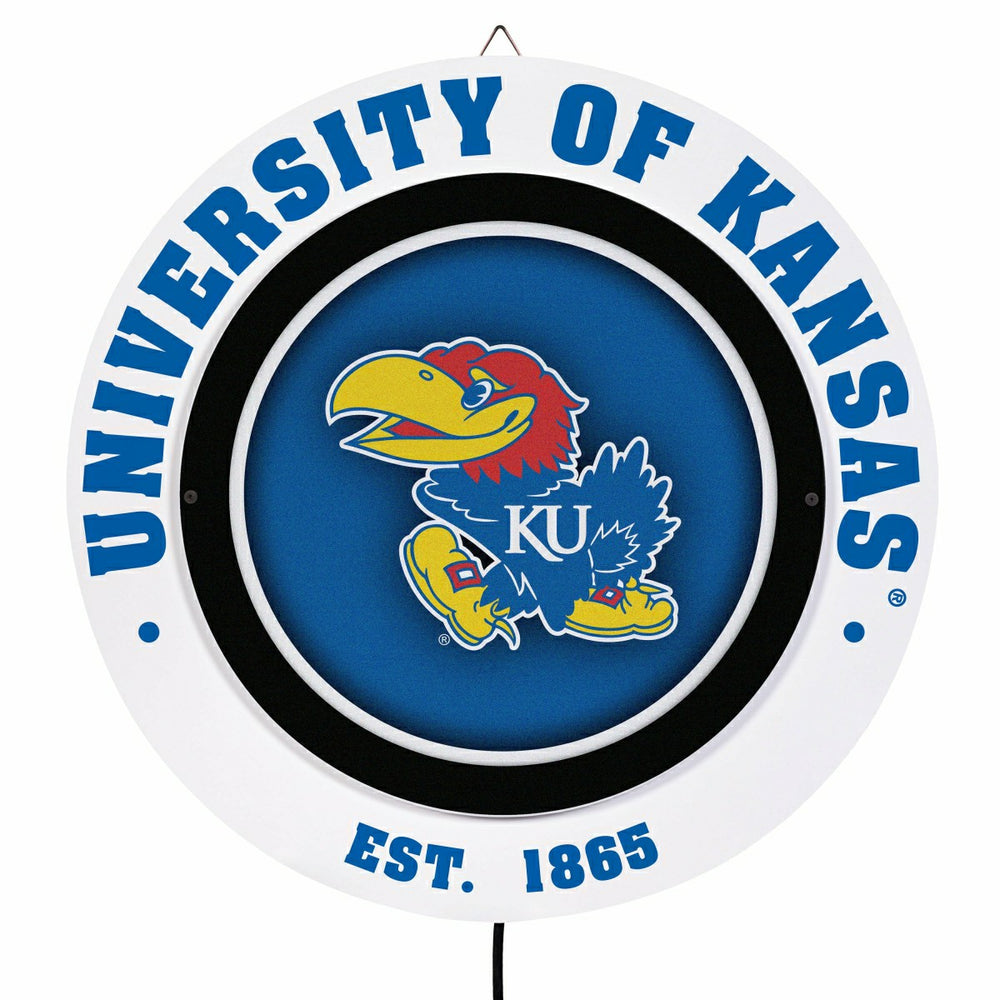 University of Kansas, Metal Lite, Round, Collegiate