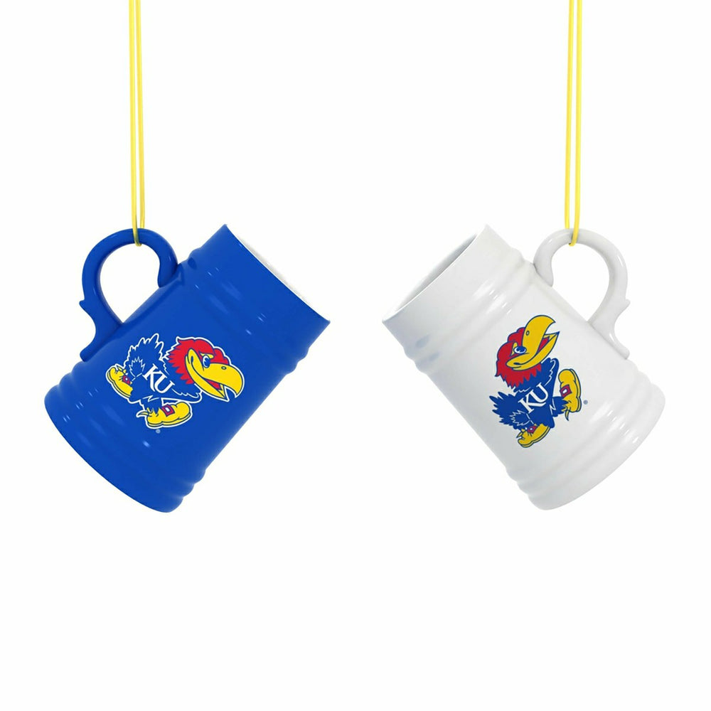 University of Kansas Ceramic Mini Stein, 3oz, set of 2, Collegiate, Home