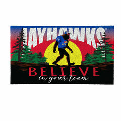 University of Kansas Bigfoot PVC Mat, 28"x16", Collegiate