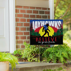 University of Kansas Yard Sign, Bigfoot, Collegiate, Home