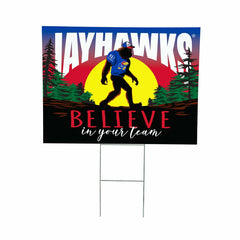 University of Kansas Yard Sign, Bigfoot, Collegiate, Home