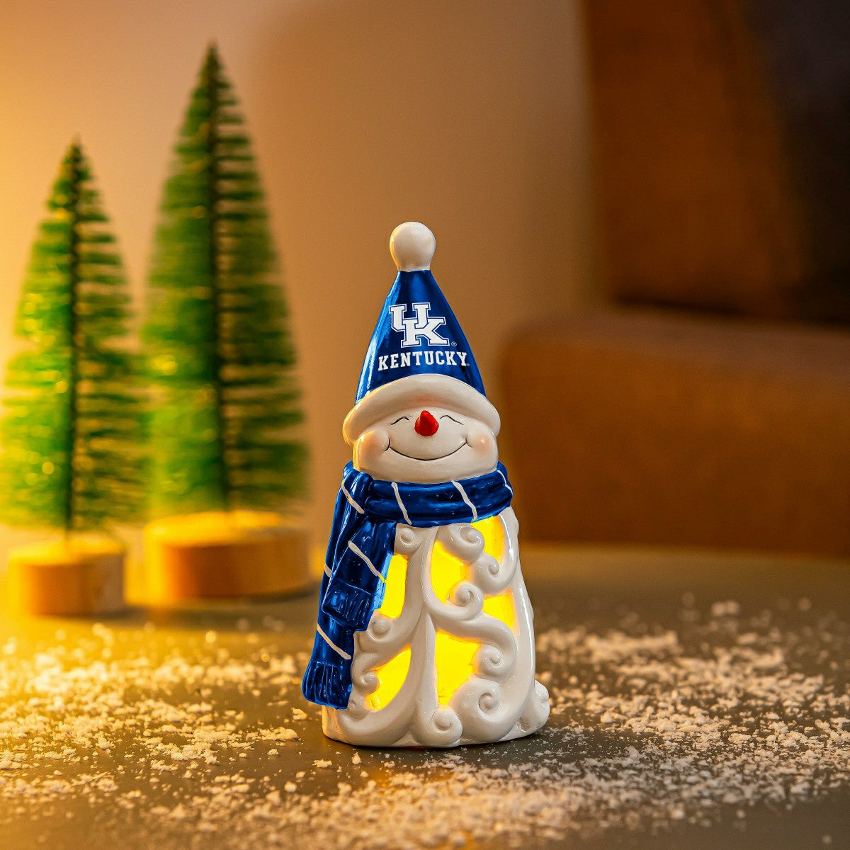 University of Kentucky Snowman LED Statuary, 8", Collegiate, Home