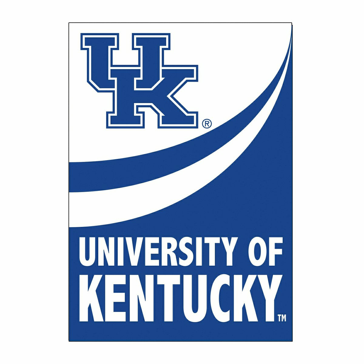University of Kentucky Burlap Flag House Size, Collegiate, Home
