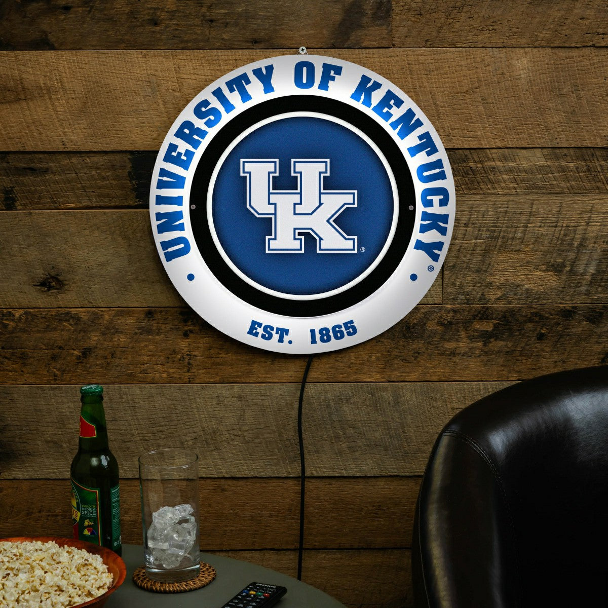 University of Kentucky, Metal Lite, Round, Collegiate