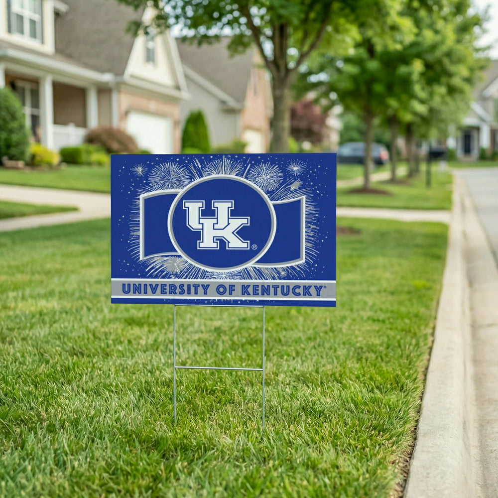 University of Kentucky Yard Sign, Patriotic, Collegiate, Home