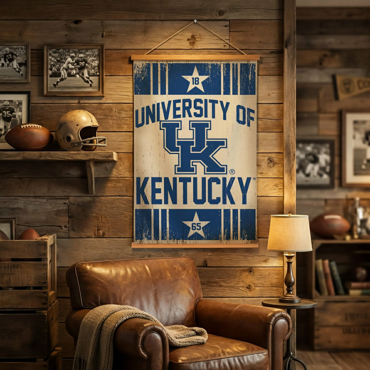 University of Kentucky, Canvas Wall Tapestry, Medium, 36x24, Collegiate, Home